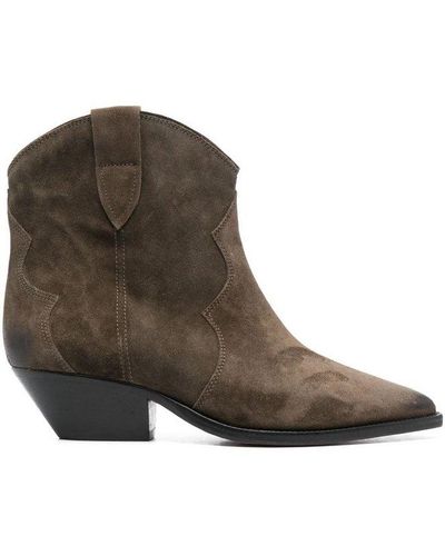 Isabel Marant Pointed-toe Ankle Boots - Brown