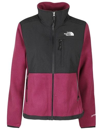 The North Face Denali Colourblock Zipped Jacket - Pink
