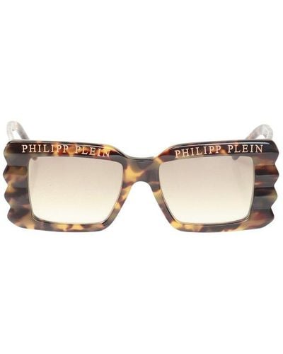 Philipp Plein Branded Sunglasses - Natural