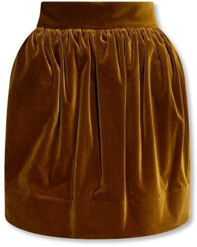 Zimmermann Velvet Skirt - Brown
