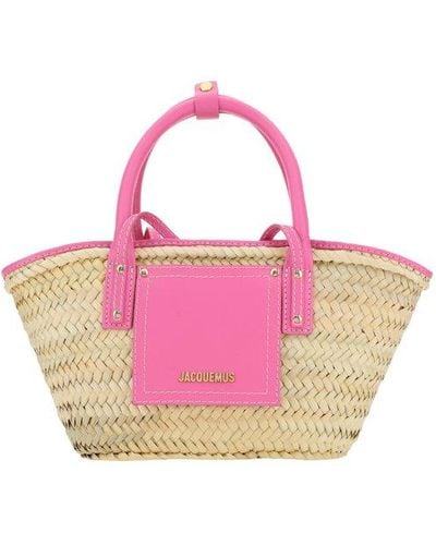 Jacquemus Le Panier Soleil Basket Bag - Pink