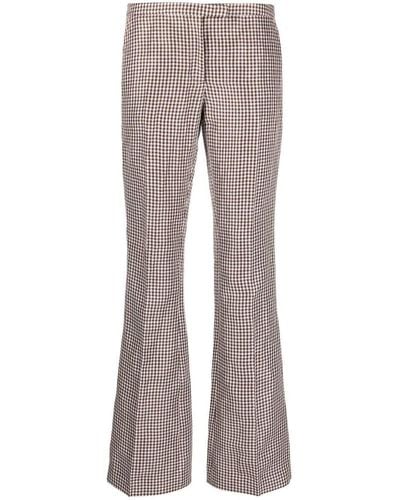 Acne Studios Low-waisted Check Trousers - Grey
