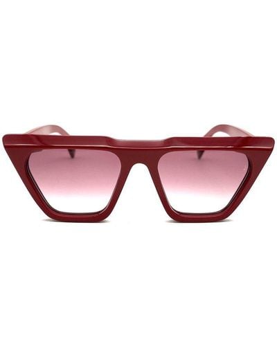 Jacques Marie Mage Cat-eye Frame Sunglasses - Red