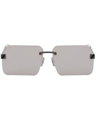Fendi Square Frame Sunglasses - Gray
