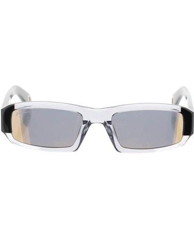 Jacquemus Altù Rectangle-frame Sunglasses - Multicolour