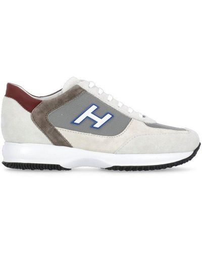 Hogan Interactive Lace-up Trainers - White