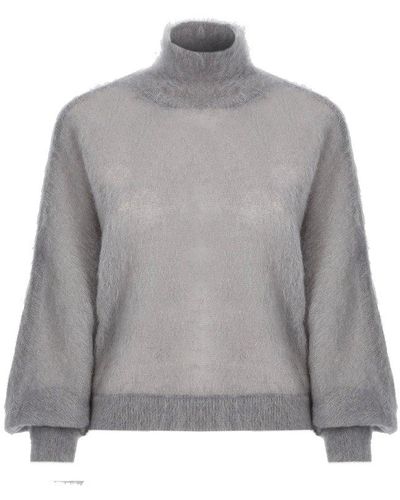 Alberta Ferretti Wool Sweater - Gray