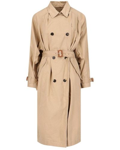 Isabel Marant Double-breasted Trench Coat - Natural