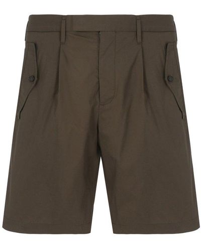 Neil Barrett Tailored High Waist Shorts - Green