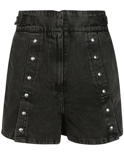 IRO Studded Denim Shorts - Black