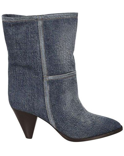Isabel Marant Pointed-toe Heeled Boots - Gray