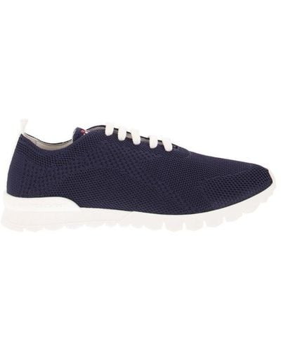 Kiton Knitted Low-top Sneakers - Blue