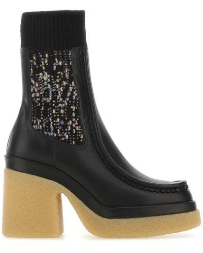 Chloé Jamie Sock Ankle Boots - Black
