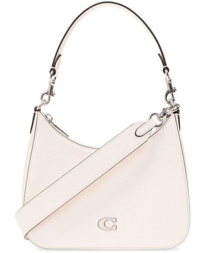 COACH Shoulder Bag With Logo - White