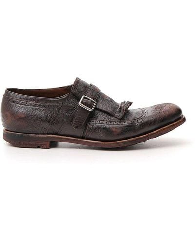 Church's Fringed Strap Loafers - Brown