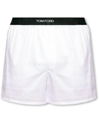 Tom Ford Boxers With Logo - White