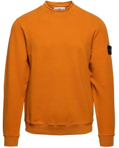 Stone Island Felpa Sweatshirt - Orange