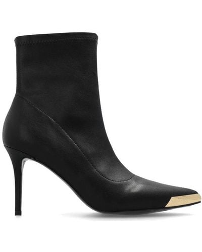 Versace Pointed-toe Ankle Boots - Black