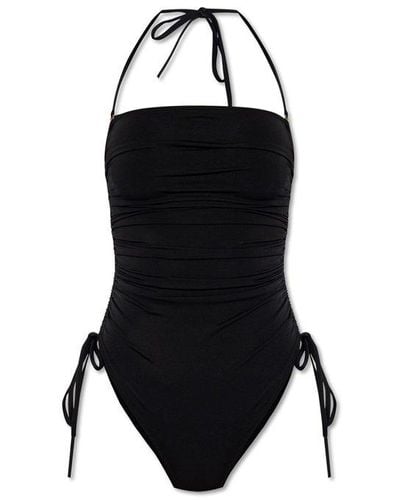 DSquared² Logo Printed One-piece Swimsuit - Black
