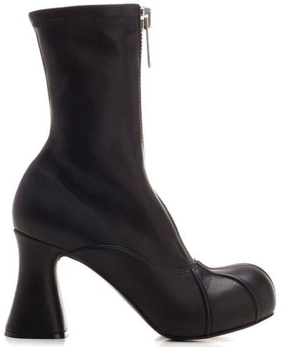 Stella McCartney Front-zipped Ankle Boots - Black