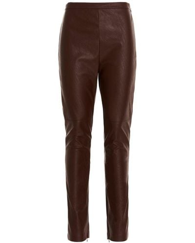 Pinko High-waisted Slim Fit Trousers - Brown