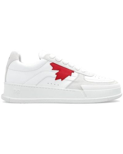 DSquared² Logo Patch Low-top Trainers - White