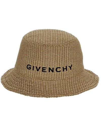 Givenchy Reversible Raffia Bucket Hat - Green
