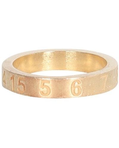 Maison Margiela Numbers Engraved Ring - Natural