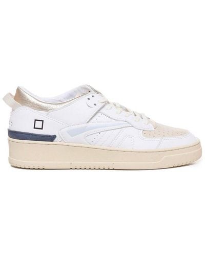 Date Torneo Lace-up Sneakers - White