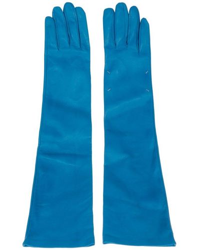 Maison Margiela Long Gloves - Blue
