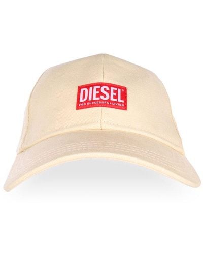 DIESEL Corry-jacq-wash Logo-patch Baseball Cap - Pink