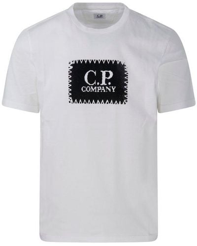 C.P. Company Logo Patch Crewneck T-shirt - Grey