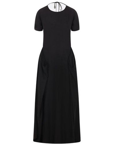 Loewe Open Back Midi Dress - Black