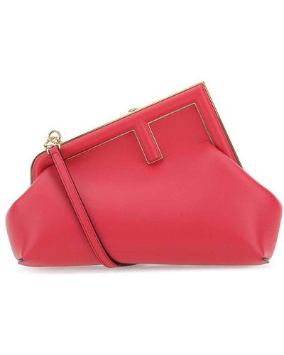 Fendi red best sale clutch