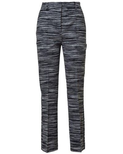 Missoni Striped High-rise Trousers - Blue