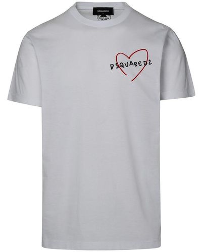 DSquared² Heart Logo T-shirt - Gray