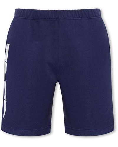 Heron Preston Logo Printed Track Shorts - Blue