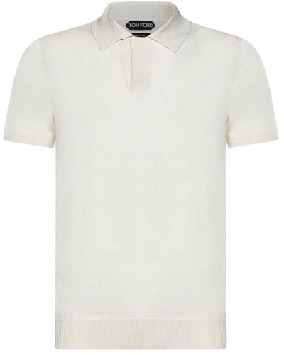 Tom Ford Short-sleeved Polo Shirt - White