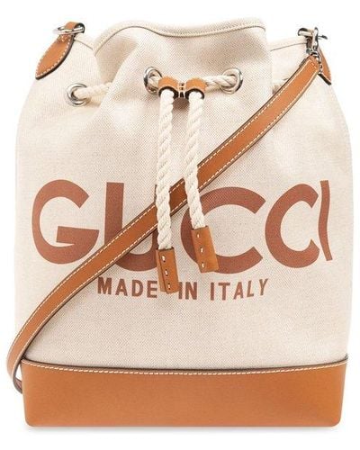 Gucci GG Printed Small Shoulder Bag - Natural