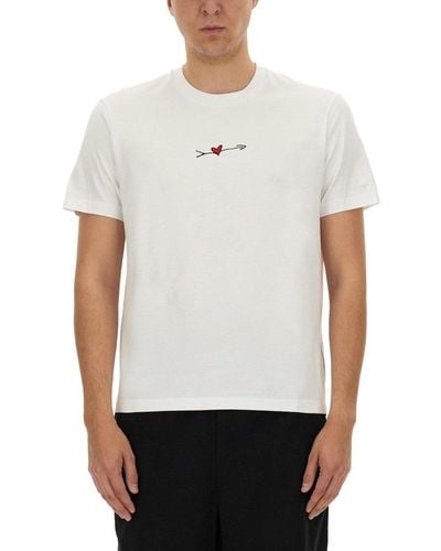Neil Barrett Short-sleeved Crewneck T-shirt - White