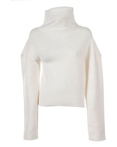 The Row High-neck Knitted Jumper - White