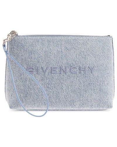 Givenchy Pouch With Logo, - Blue