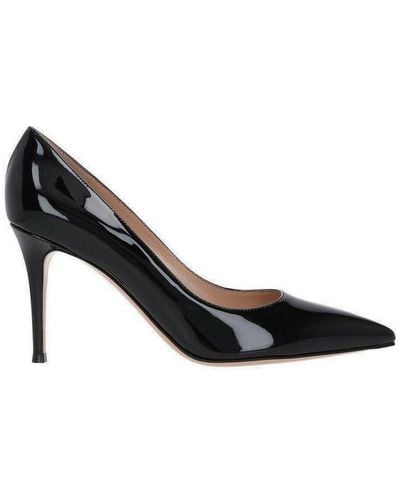Gianvito Rossi Pointed-toe Heeled Pumps - Black