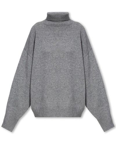 Isabel Marant ‘Aspen’ Cashmere Turtleneck Sweater - Gray