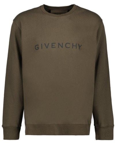 Givenchy Logo Printed Crewneck Sweater - Green