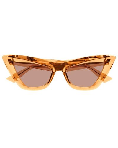 Bottega Veneta Cat-eye Frame Sunglasses - Brown