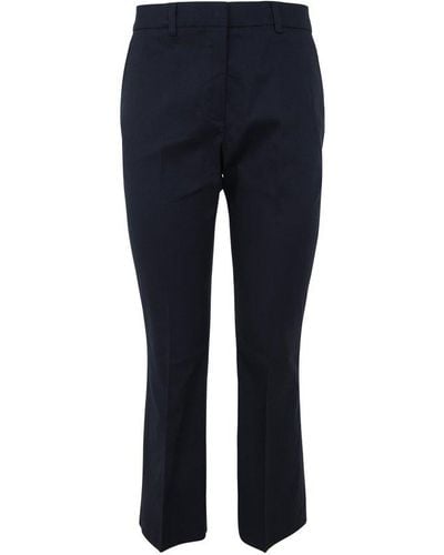 Seventy Mid-rise Bootcut Cropped Trousers - Blue