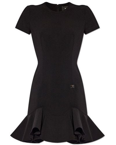 DSquared² Logo Plaque Mini Dress - Black