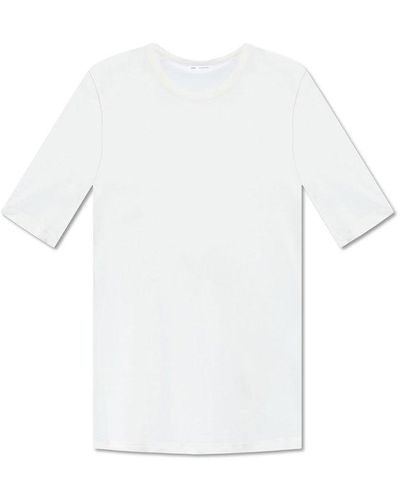Ami Paris Crewneck Short-sleeved T-shirt - White