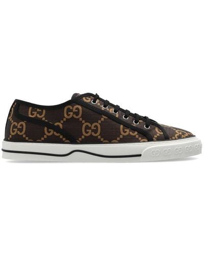 Gucci Tennis 1977 Ripstop Trainers - Brown